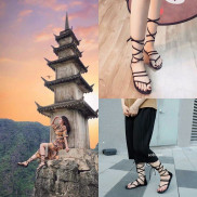 Sandal cột dây bít gót [Ảnh Thật]